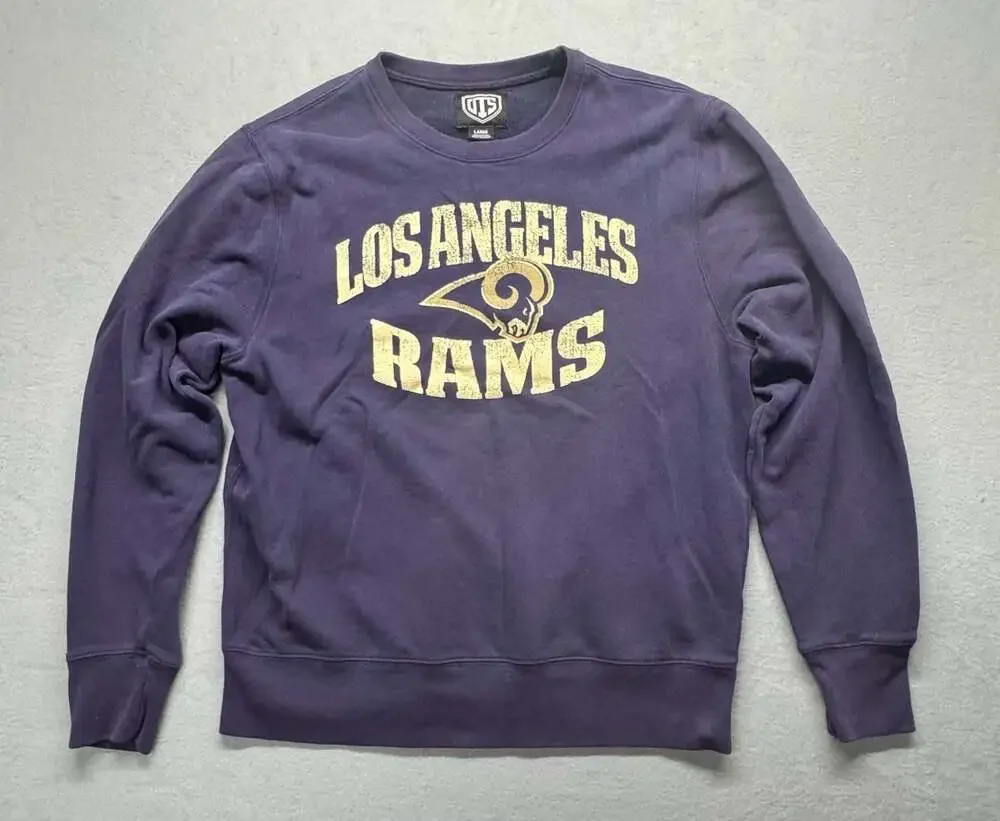 Los Angeles Rams Champion Women's Triumph Fleece Tri-Blend Sweatshirt - Gray,